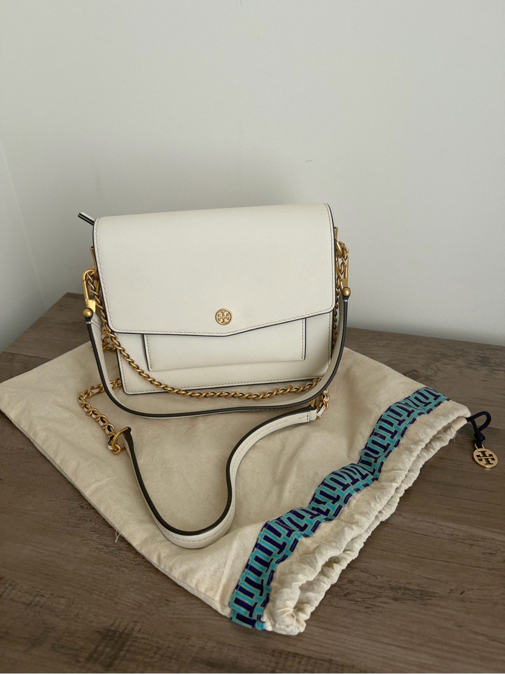 Tory Burch Robinson Color-Block Double-Strap Convertible Shoulder Bag